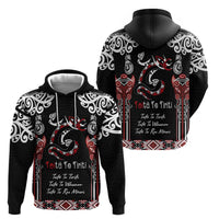 Aotearoa Toitu Te Tiriti-Maori Taniwha Hoodie Toitu Te Whenua Toitu Te Reo Maori