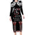 Aotearoa Toitu Te Tiriti-Maori Taniwha Long Sleeve Bodycon Dress Toitu Te Whenua Toitu Te Reo Maori