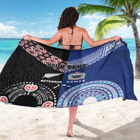 Personalised Aotearoa and Samoa Together Sarong Tatau Art Tattoos-Taniko and Tukutuku with Maori Pattern