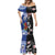 Custom Aotearoa and Samoa Rugby Mermaid Dress Maori Warrior and Teuila Emblem-Tatau with Taniko Art