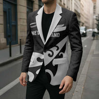 Custom NZ Rugby Blazer Koru and Silver Fern Sporty Style