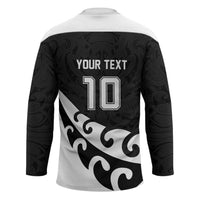 Custom NZ Rugby Hockey Jersey Koru and Silver Fern Sporty Style
