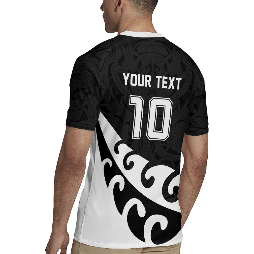 Custom NZ Rugby Rugby Jersey Koru and Silver Fern Sporty Style