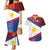 Philippines National Flag Day Couples Matching Mermaid Dress and Hawaiian Shirt Polynesian and Yakan Tattoo Brush Style