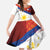 Philippines National Flag Day Family Matching Short Sleeve Bodycon Dress and Hawaiian Shirt Polynesian and Yakan Tattoo Brush Style