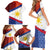 Philippines National Flag Day Family Matching Short Sleeve Bodycon Dress and Hawaiian Shirt Polynesian and Yakan Tattoo Brush Style