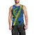 Solomon Island Crocodile and Shark Men Tank Top Polynesian Pattern