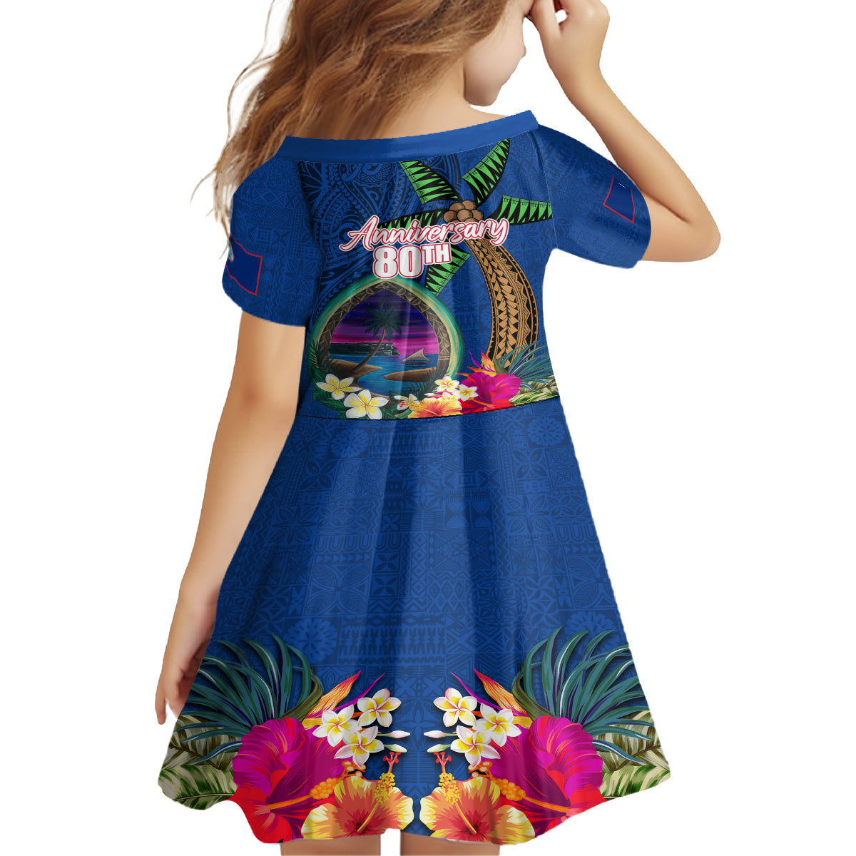 Guam Liberation Day 80th Anniversary Family Matching Summer Maxi Dress - Polynesian Pride Guam Liberation Day 80th Anniversary Family Matching Summer Maxi Dress - Polynesian Pride