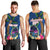 Guam Liberation Day 80th Anniversary Men Tank Top Palm Tree and Seal Artwork Hibiscus Polynesian Pattern