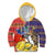 Philippines Kadayawan Kid Hoodie Filipino Eagle Durian with Polynesian and Igorots Pattern
