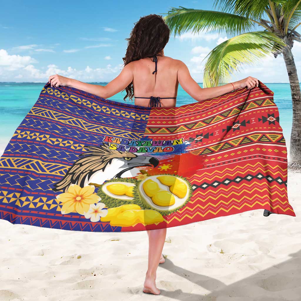 Philippines Kadayawan Sarong Filipino Eagle Durian with Polynesian and Igorots Pattern