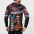 Hawaii Statehood Day Button Sweatshirt 50th state of the United States Kakau Tattoos and Hibiscus Grunge - Polynesian Pride
