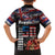 Hawaii Statehood Day Family Matching Off The Shoulder Long Sleeve Dress and Hawaiian Shirt 50th state of the United States Kakau Tattoos and Hibiscus Grunge - Polynesian Pride