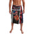 Hawaii Statehood Day Lavalava 50th state of the United States Kakau Tattoos and Hibiscus Grunge - Polynesian Pride