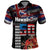 Hawaii Statehood Day Polo Shirt 50th state of the United States Kakau Tattoos and Hibiscus Grunge - Polynesian Pride