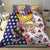 Hawaii and United States Together Bedding Set Seal of Hawaii and Bald Eagle - Polynesian Pride