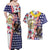 Hawaii and United States Together Couples Matching Off Shoulder Maxi Dress and Hawaiian Shirt Seal of Hawaii and Bald Eagle - Polynesian Pride