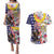 Hawaii and United States Together Couples Matching Puletasi and Hawaiian Shirt Seal of Hawaii and Bald Eagle - Polynesian Pride