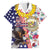 Hawaii and United States Together Hawaiian Shirt Seal of Hawaii and Bald Eagle - Polynesian Pride