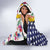 Hawaii and United States Together Hooded Blanket Seal of Hawaii and Bald Eagle - Polynesian Pride