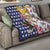 Hawaii and United States Together Quilt Seal of Hawaii and Bald Eagle - Polynesian Pride
