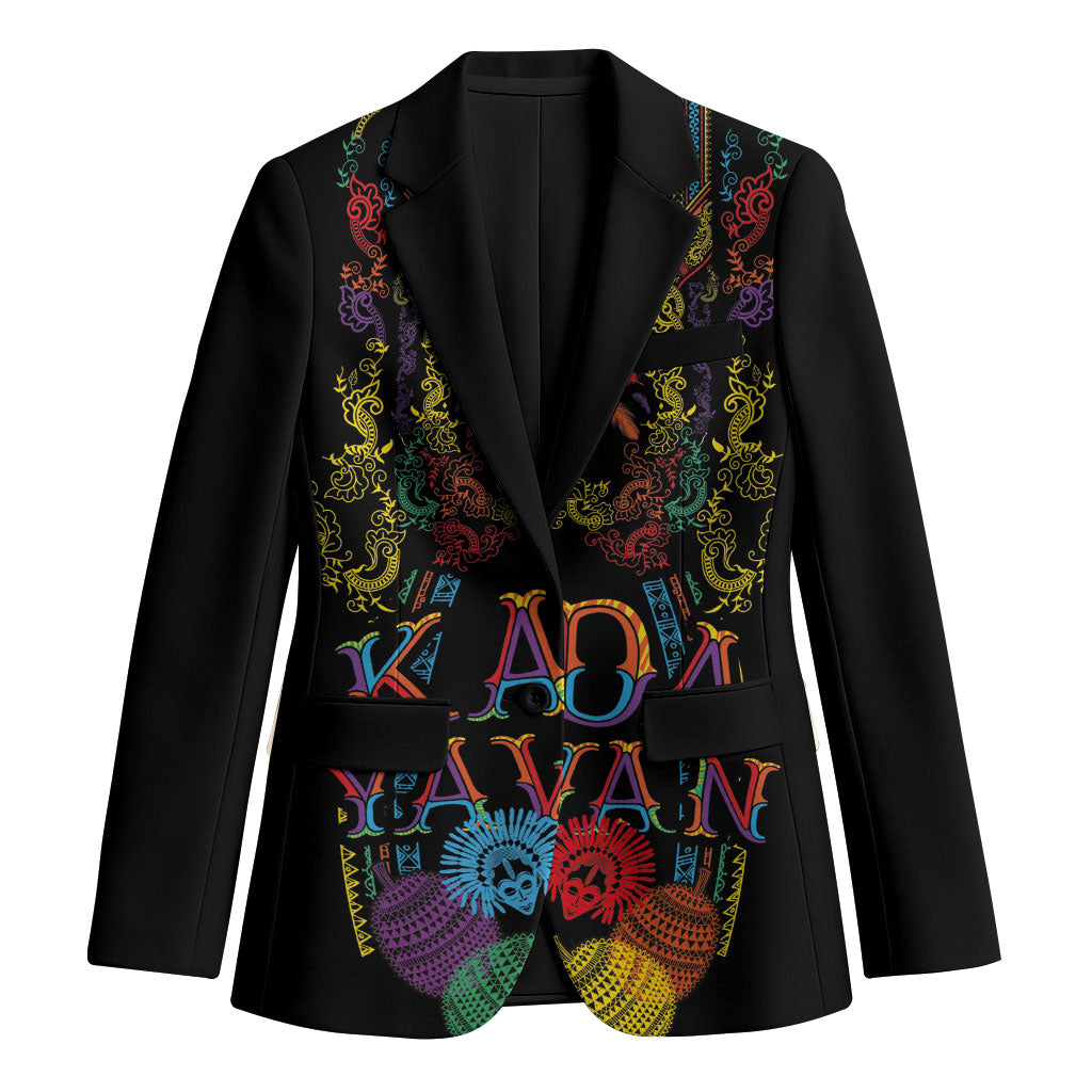 Philippines Kadayawan Festival Blazer Polynesian Tribal Art Barong Style