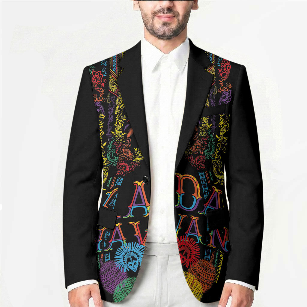 Philippines Kadayawan Festival Blazer Polynesian Tribal Art Barong Style