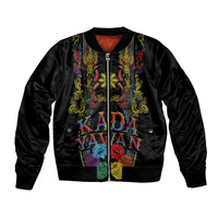 Philippines Kadayawan Festival Bomber Jacket Polynesian Tribal Art Barong Style