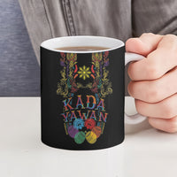 Philippines Kadayawan Festival Ceramic Mug Polynesian Tribal Art Barong Style