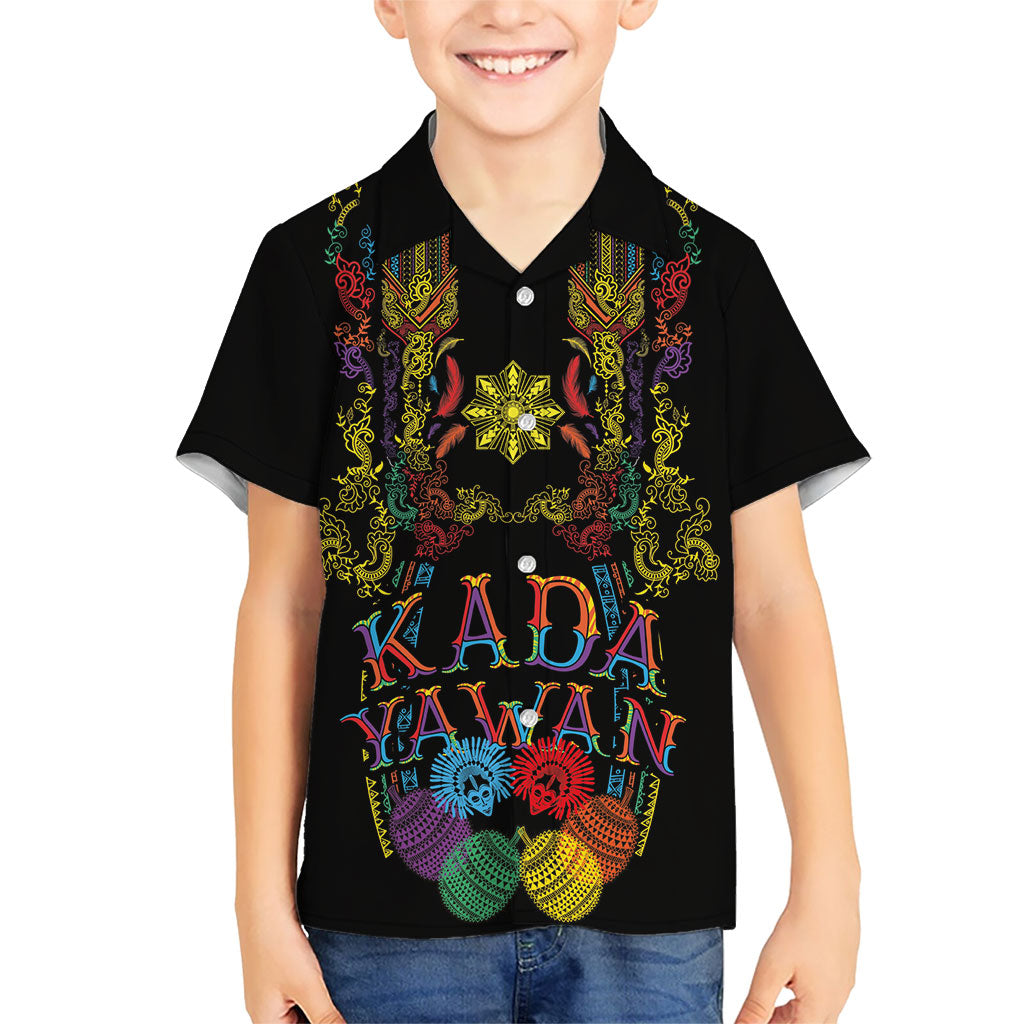 Philippines Kadayawan Festival Family Matching Mermaid Dress and Hawaiian Shirt Polynesian Tribal Art Barong Style
