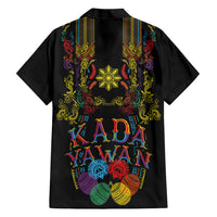 Philippines Kadayawan Festival Family Matching Off Shoulder Short Dress and Hawaiian Shirt Polynesian Tribal Art Barong Style