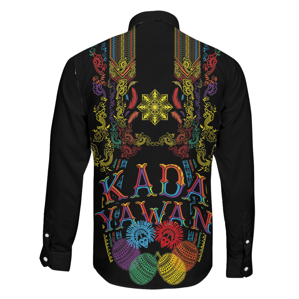 Philippines Kadayawan Festival Family Matching Puletasi and Hawaiian Shirt Polynesian Tribal Art Barong Style