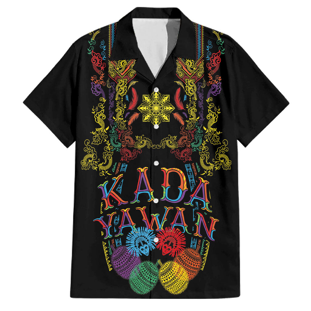 Philippines Kadayawan Festival Family Matching Summer Maxi Dress and Hawaiian Shirt Polynesian Tribal Art Barong Style