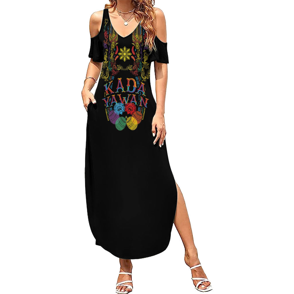 Philippines Kadayawan Festival Family Matching Summer Maxi Dress and Hawaiian Shirt Polynesian Tribal Art Barong Style