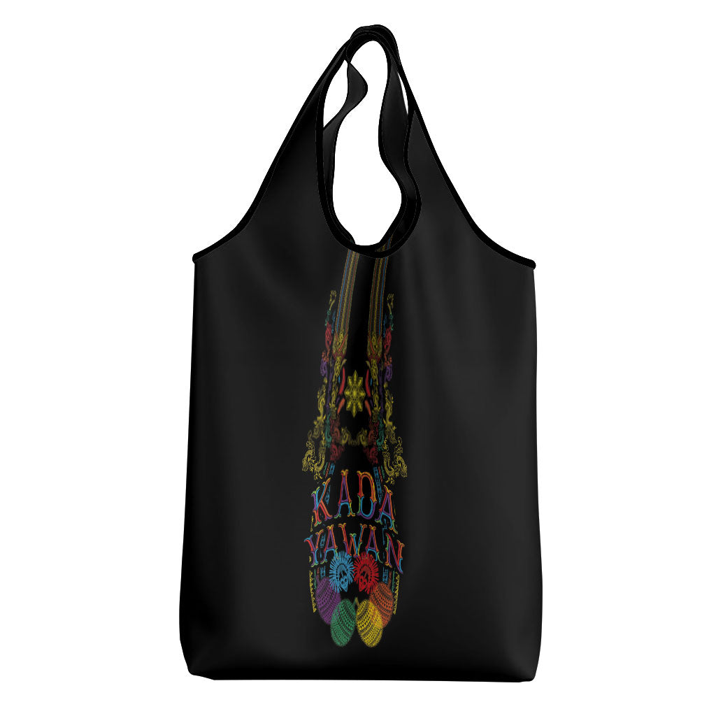 Philippines Kadayawan Festival Grocery Bag Polynesian Tribal Art Barong Style