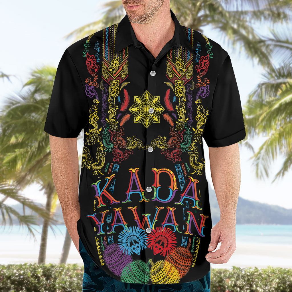 Philippines Kadayawan Festival Hawaiian Shirt Polynesian Tribal Art Barong Style