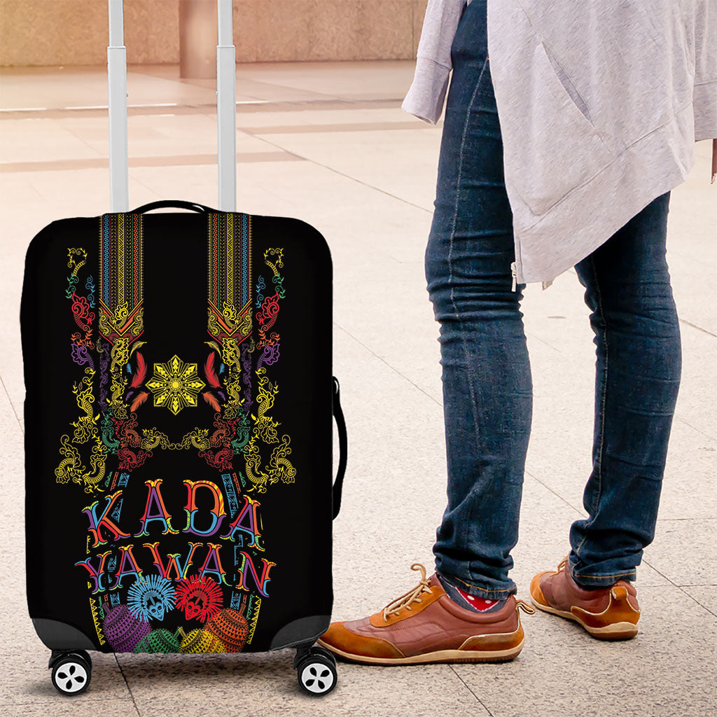 Philippines Kadayawan Festival Luggage Cover Polynesian Tribal Art Barong Style