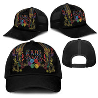 Philippines Kadayawan Festival Mesh Trucker Cap Polynesian Tribal Art Barong Style