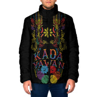 Philippines Kadayawan Festival Padded Jacket Polynesian Tribal Art Barong Style