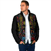 Philippines Kadayawan Festival Padded Jacket Polynesian Tribal Art Barong Style