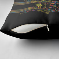 Philippines Kadayawan Festival Pillow Cover Polynesian Tribal Art Barong Style