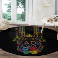 Philippines Kadayawan Festival Round Carpet Polynesian Tribal Art Barong Style