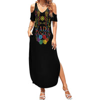 Philippines Kadayawan Festival Summer Maxi Dress Polynesian Tribal Art Barong Style