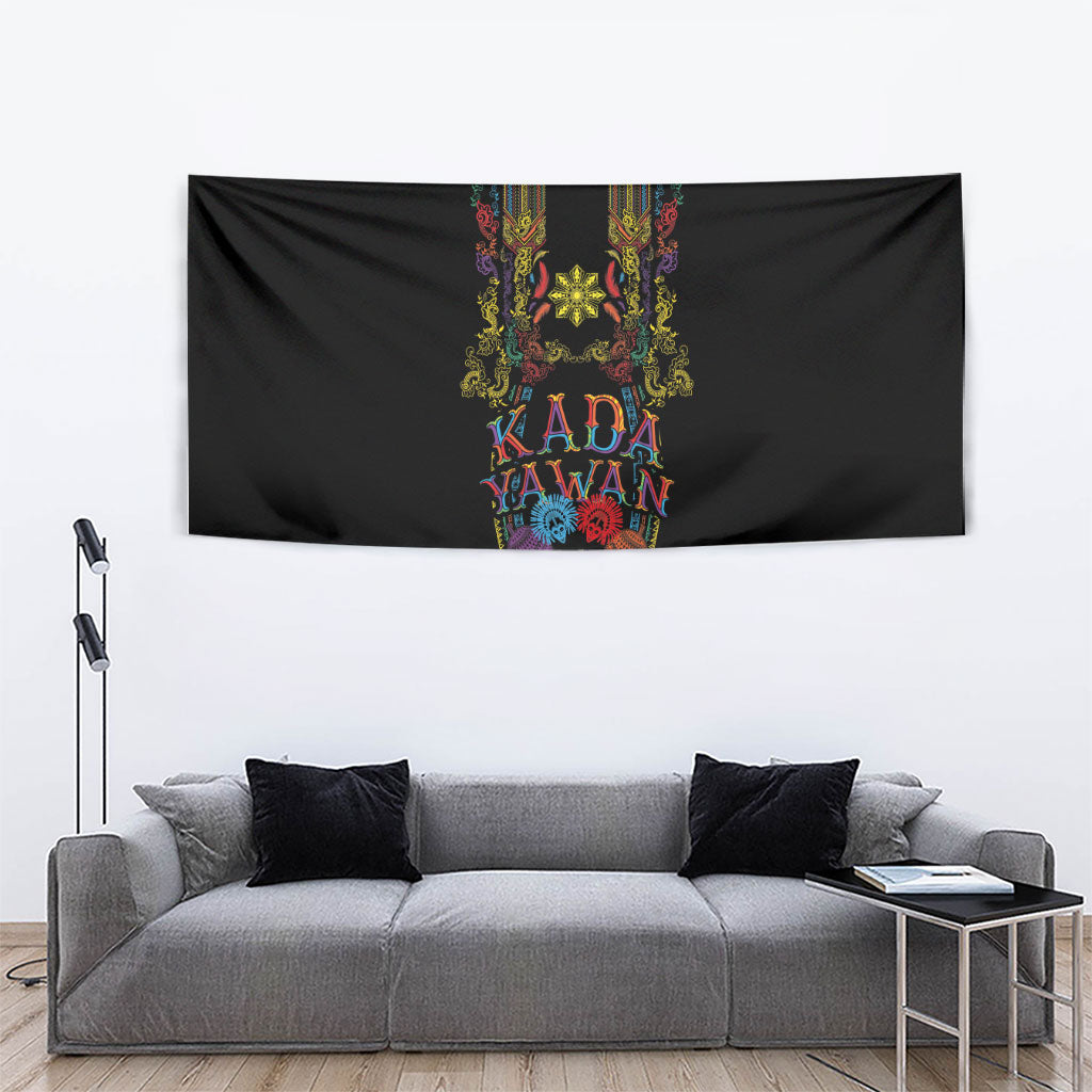 Philippines Kadayawan Festival Tapestry Polynesian Tribal Art Barong Style