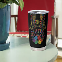 Philippines Kadayawan Festival Tumbler Cup Polynesian Tribal Art Barong Style