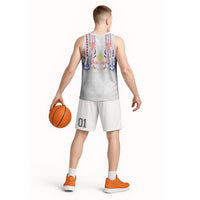 Philippines Barong Style Basketball Jersey Polynesian Kakau Art Tattoos with Tribal Filipino Sun