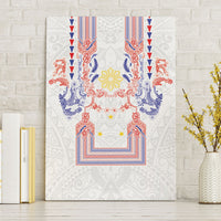 Philippines Barong Style Canvas Wall Art Polynesian Kakau Art Tattoos with Tribal Filipino Sun
