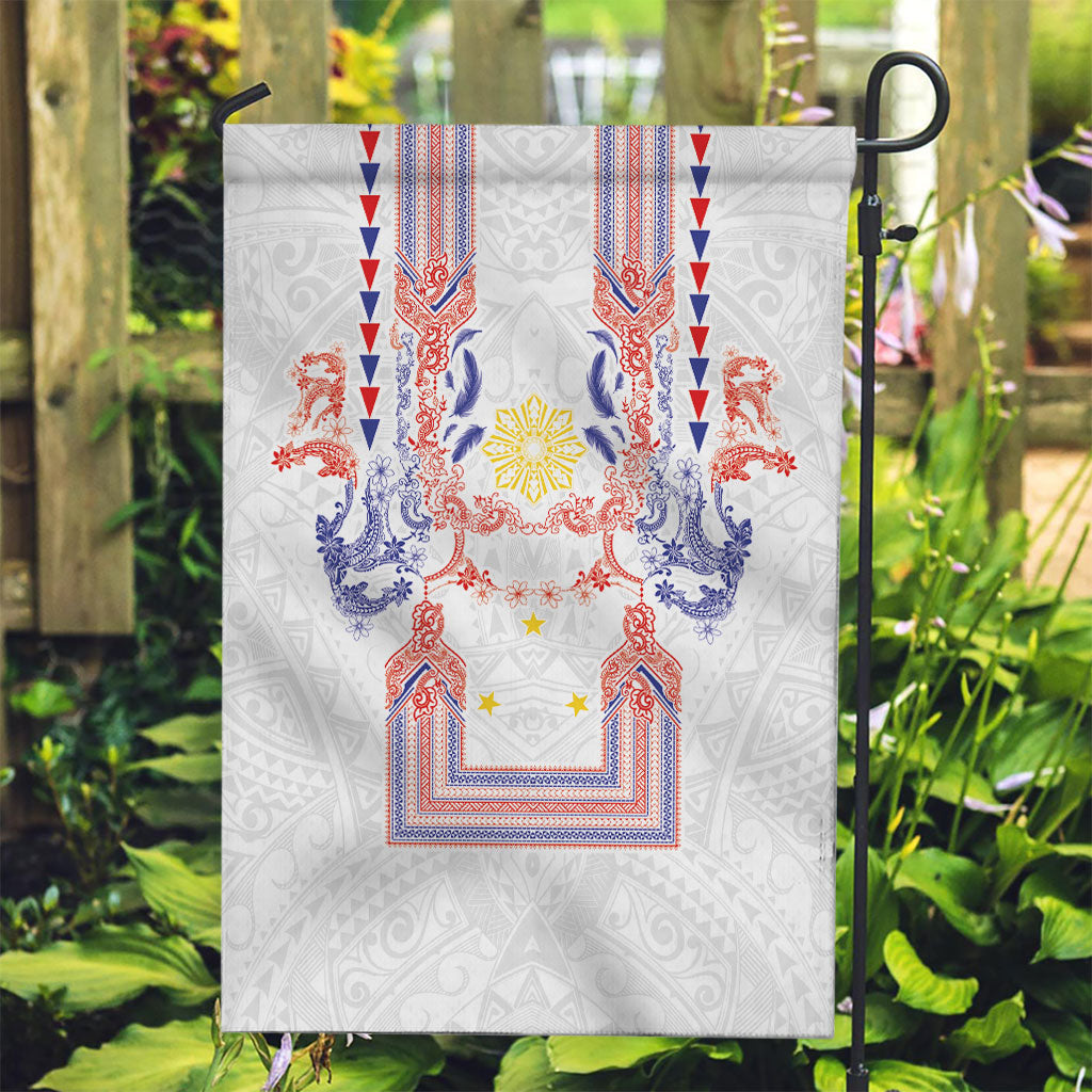 Philippines Barong Style Garden Flag Polynesian Kakau Art Tattoos with Tribal Filipino Sun