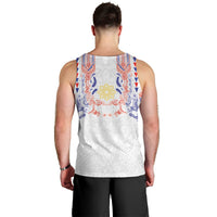 Philippines Barong Style Men Tank Top Polynesian Kakau Art Tattoos with Tribal Filipino Sun