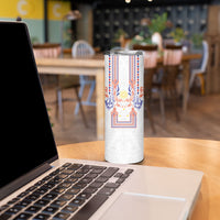 Philippines Barong Style Skinny Tumbler Polynesian Kakau Art Tattoos with Tribal Filipino Sun